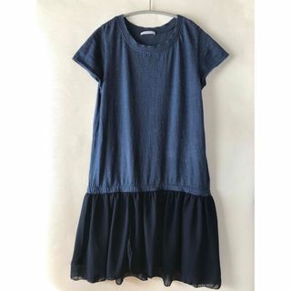 マオメイド(mao made)のmao madeコラボ　フレンチスリーブワンピース(ひざ丈ワンピース)