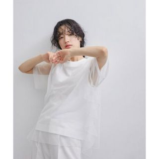 アダムエロぺ(Adam et Rope')のチュールTEE アダムエロペ(Tシャツ(半袖/袖なし))