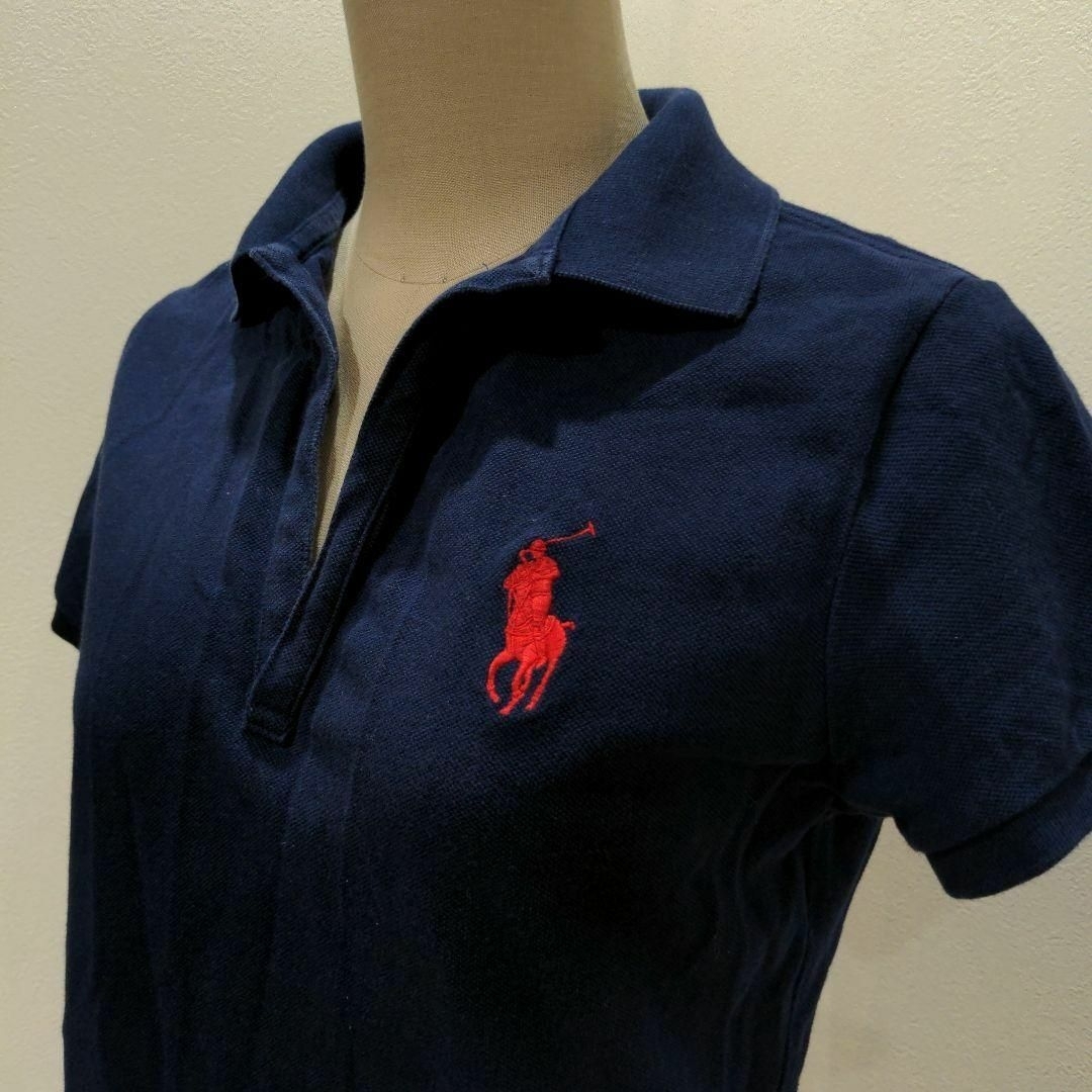 Ralph Lauren(ラルフローレン)のRALPH LAUREN SPORT スキッパー ポロシャツ ネイビー ゴルフ レディースのトップス(ポロシャツ)の商品写真