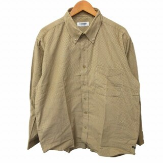 レノマ(RENOMA)のレノマ カジュアルシャツ BDシャツ ドット柄 長袖 茶系 LL ■GY31(シャツ)