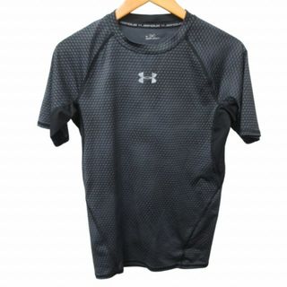 アンダーアーマー(UNDER ARMOUR)のアンダーアーマー Tシャツ カットソー 半袖 黒 グレー L ■GY31(Tシャツ/カットソー(半袖/袖なし))