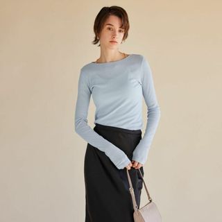 シールームリン(SeaRoomlynn)の完売色 SeaRoomlynn Light Sheer RIB Fitトップス(Tシャツ(長袖/七分))