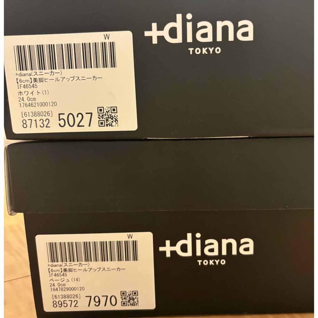 DIANA(ダイアナ)の【6cm】美脚ヒールアップスニーカー ダイアナ diana +diana レディースの靴/シューズ(スニーカー)の商品写真