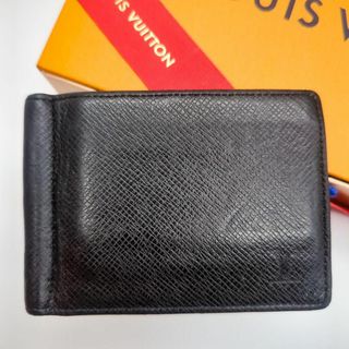 ルイヴィトン(LOUIS VUITTON)のルイヴィトン　ポルトフォイユ パンス　マネークリップ　タイガ　黒　M62978(マネークリップ)