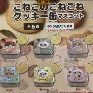 こねこのこねこねクッキー缶マスコット ガチャ Yummy 黄色 イエロー (キャラクターグッズ)