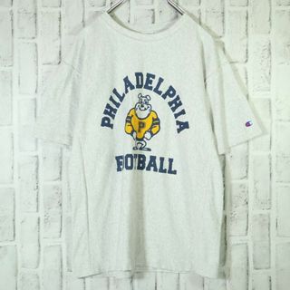 チャンピオン(Champion)の【希少デザイン】チャンピオン リバースウィーブ 半袖Tシャツ アーチロゴ グレー(Tシャツ/カットソー(半袖/袖なし))