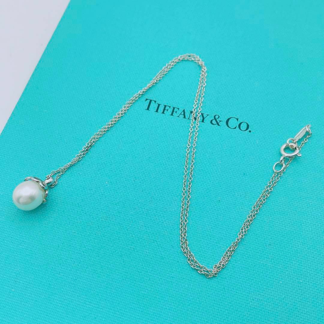 Tiffany & Co.(ティファニー)の【極美品】Tiffany & Co. ネックレス　パール　ハート　クローバー レディースのアクセサリー(ネックレス)の商品写真