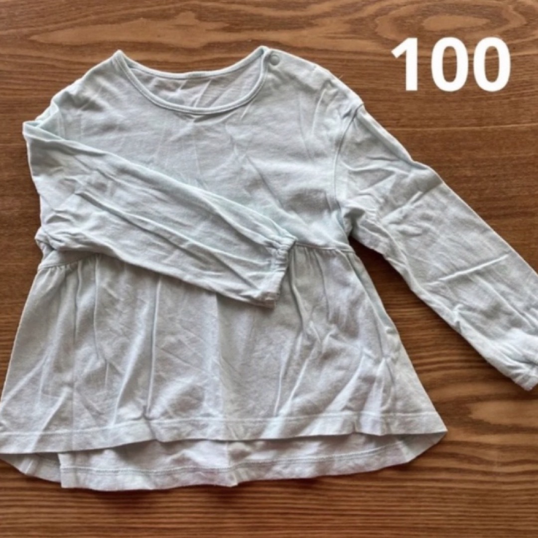 UNIQLO(ユニクロ)のユニクロ　長袖　シャツ　100 キッズ/ベビー/マタニティのキッズ服女の子用(90cm~)(Tシャツ/カットソー)の商品写真
