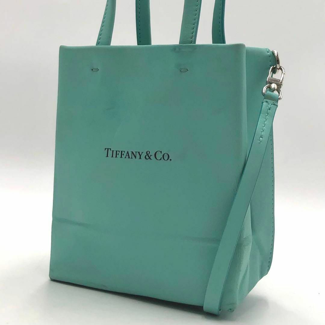 Tiffany & Co.(ティファニー)の［美品］ティファニー　ショッピングトート　ミニ　ショッパー　ショルダーバッグ レディースのバッグ(ショルダーバッグ)の商品写真