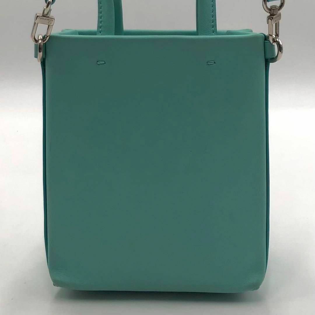 Tiffany & Co.(ティファニー)の［美品］ティファニー　ショッピングトート　ミニ　ショッパー　ショルダーバッグ レディースのバッグ(ショルダーバッグ)の商品写真