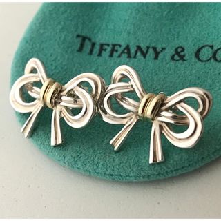 ティファニー(Tiffany & Co.)のTiffany リボンモチーフピアス　希少(ピアス)