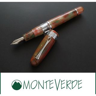 モンテベルデ(Monteverde)の4308◆モンテベルデ◆万年筆◆ナパコレクション◆レンガオレンジ＆グリーン(ペン/マーカー)