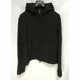 Emporio Armani - 【美品】エンポリオアルマーニ フード付き ブルゾン ジップアップ しわ加工 48