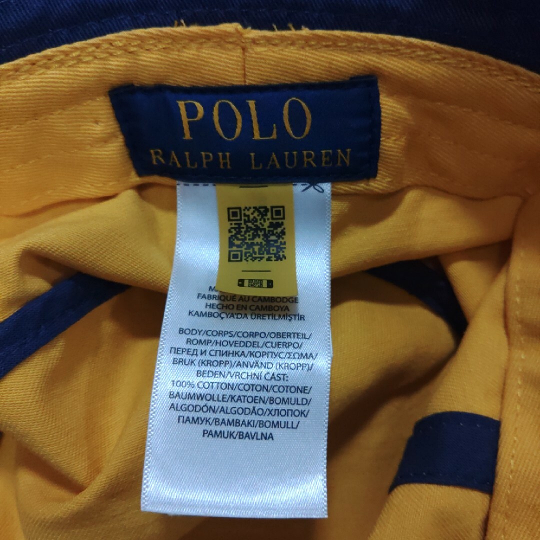 POLO RALPH LAUREN(ポロラルフローレン)のPOLO RALPH LAUREN　ハット　バケットハット　黄色　S　M　58 メンズの帽子(ハット)の商品写真