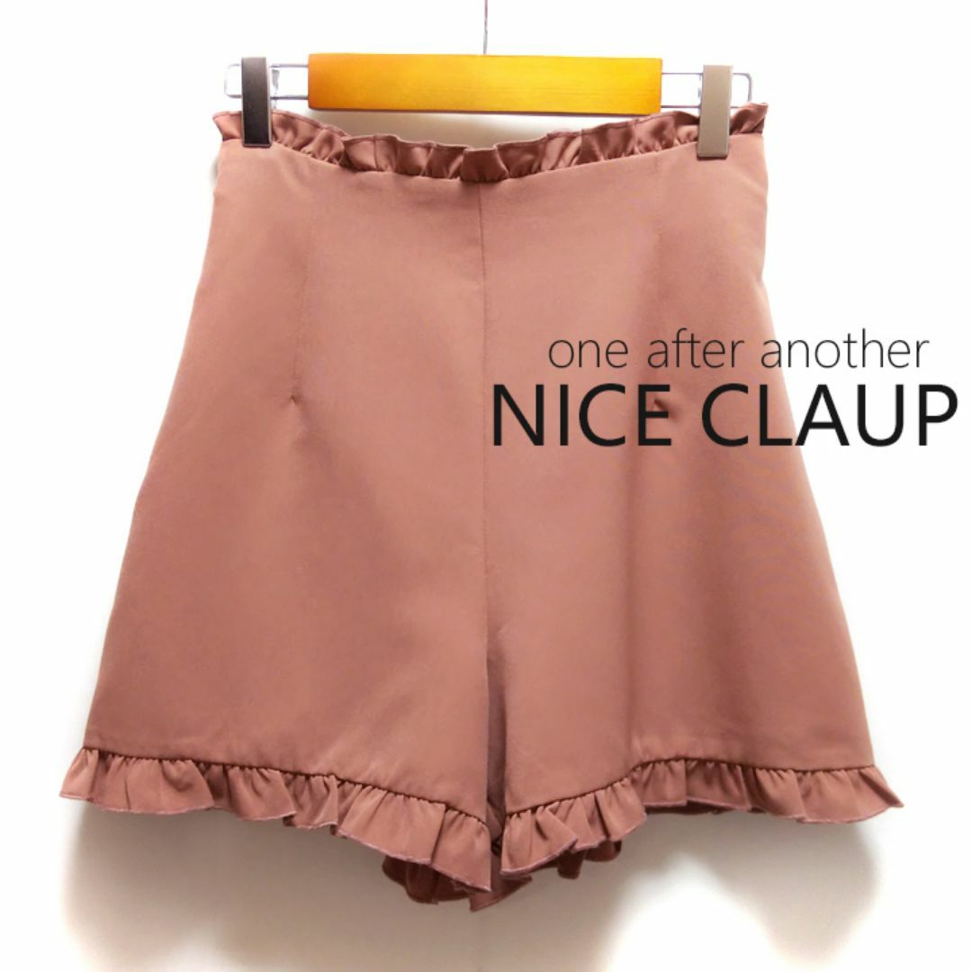 one after another NICE CLAUP(ワンアフターアナザーナイスクラップ)のone after another NICE CLAUP フリルショートパンツ レディースのパンツ(ショートパンツ)の商品写真