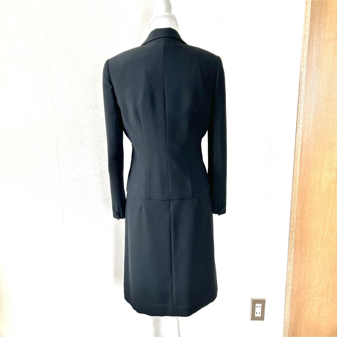 美品 ブラックフォーマルアンサンブル レディースのフォーマル/ドレス(礼服/喪服)の商品写真