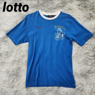 ロット(lotto)のVintage  lotto ロット 刺繍ロゴ リンガーTシャツ トリムTシャツ(Tシャツ/カットソー(半袖/袖なし))
