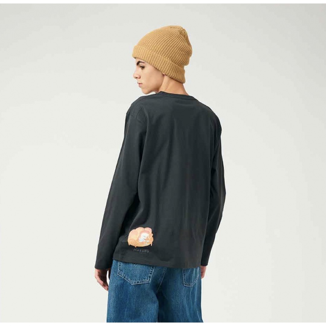 Design Tshirts Store graniph(グラニフ)のグラニフ　Mサイズ　パンどろぼう　まずい　ロングTシャツ レディースのトップス(Tシャツ(長袖/七分))の商品写真