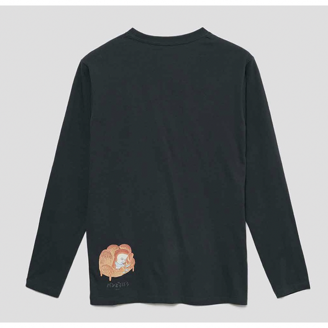 Design Tshirts Store graniph(グラニフ)のグラニフ　Mサイズ　パンどろぼう　まずい　ロングTシャツ レディースのトップス(Tシャツ(長袖/七分))の商品写真