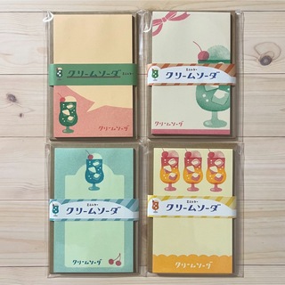 古川紙工　ミニレター　クリームソーダ　4種類(カード/レター/ラッピング)