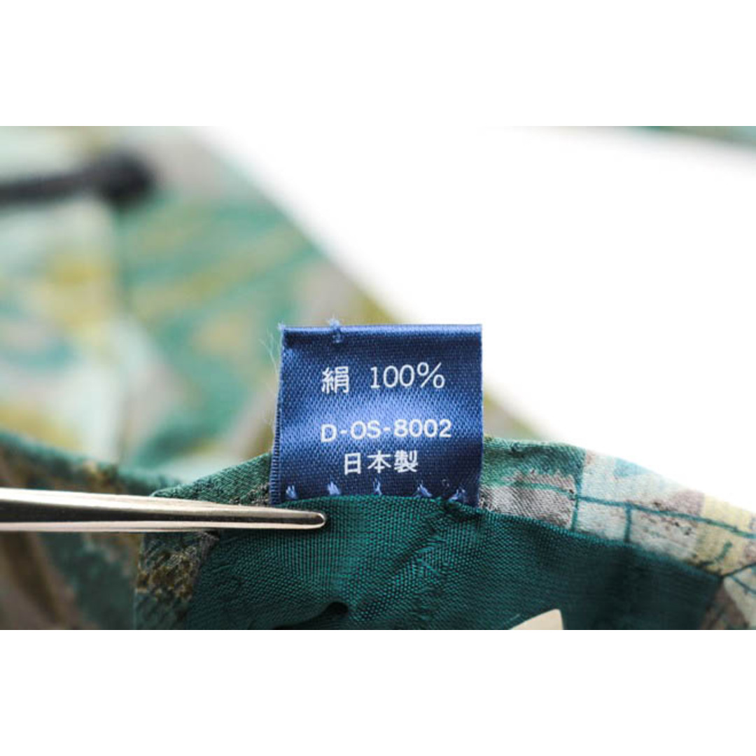 ノリコ カズキ ブランド ネクタイ 総柄 パネル柄 シルク 日本製 メンズ グレー noriko kazuki メンズのファッション小物(ネクタイ)の商品写真