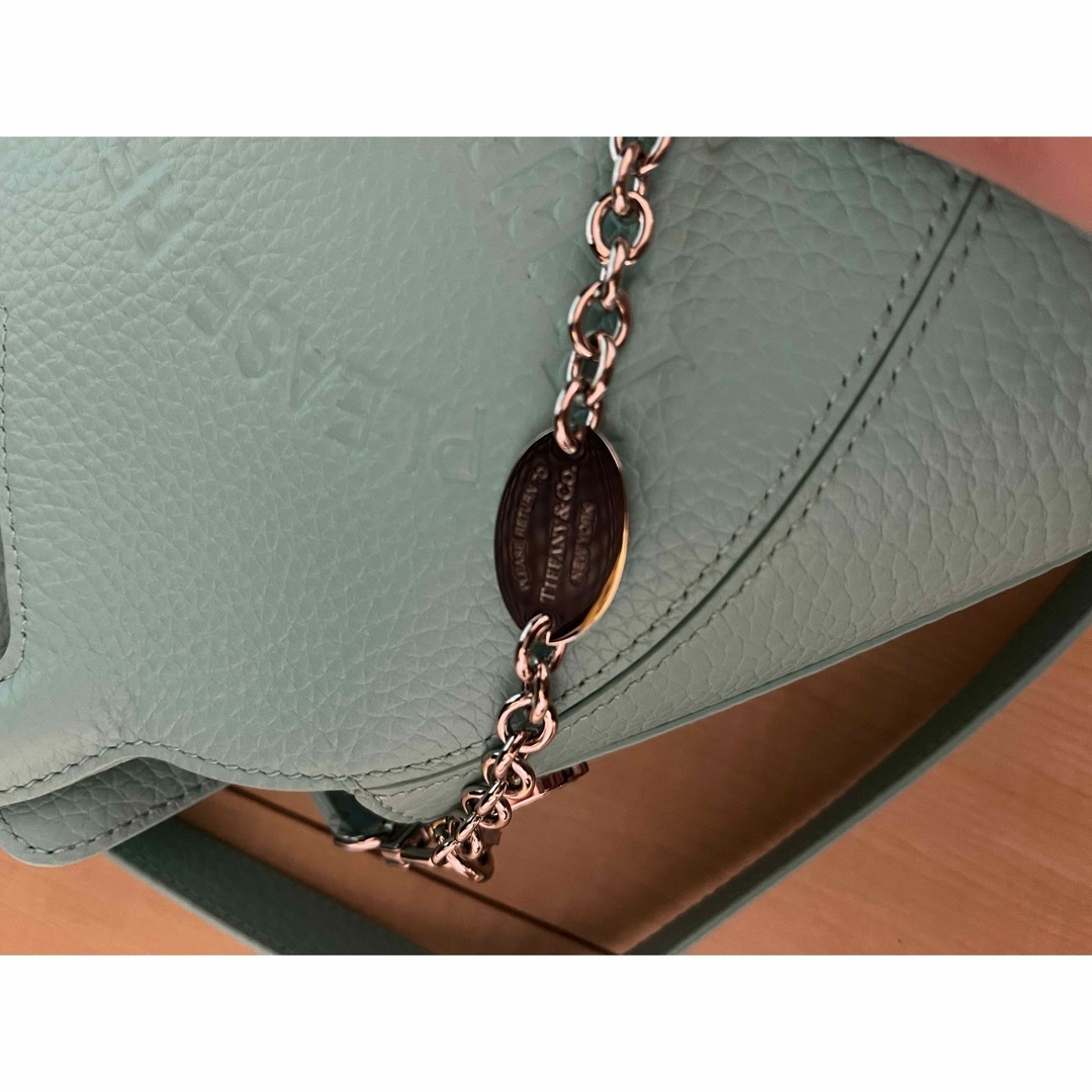 Tiffany & Co.(ティファニー)の正規ブラッシュブルー　トリヨン レザー　Tiffany　ショルダー　激レア　美品 レディースのバッグ(トートバッグ)の商品写真