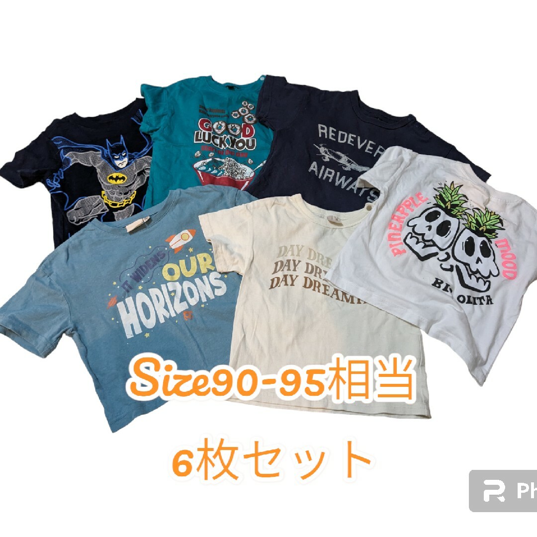 MARKEY'S(マーキーズ)の男の子Ｔシャツ　6枚セット キッズ/ベビー/マタニティのキッズ服男の子用(90cm~)(Tシャツ/カットソー)の商品写真