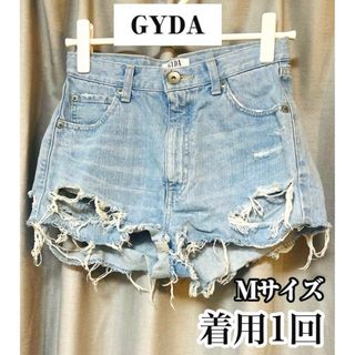 ジェイダ(GYDA)の美品　GYDA ジェイダショーパンMハイダメージブリーチセクシーお尻カットギャル(ショートパンツ)