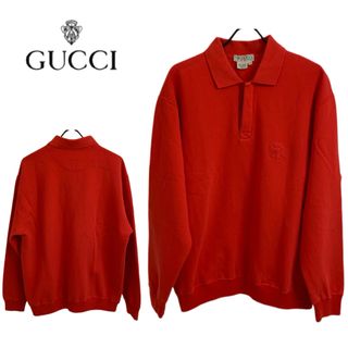 OLD GUCCI オールドグッチ 80s ITALY製 太陽G スウェットポロ