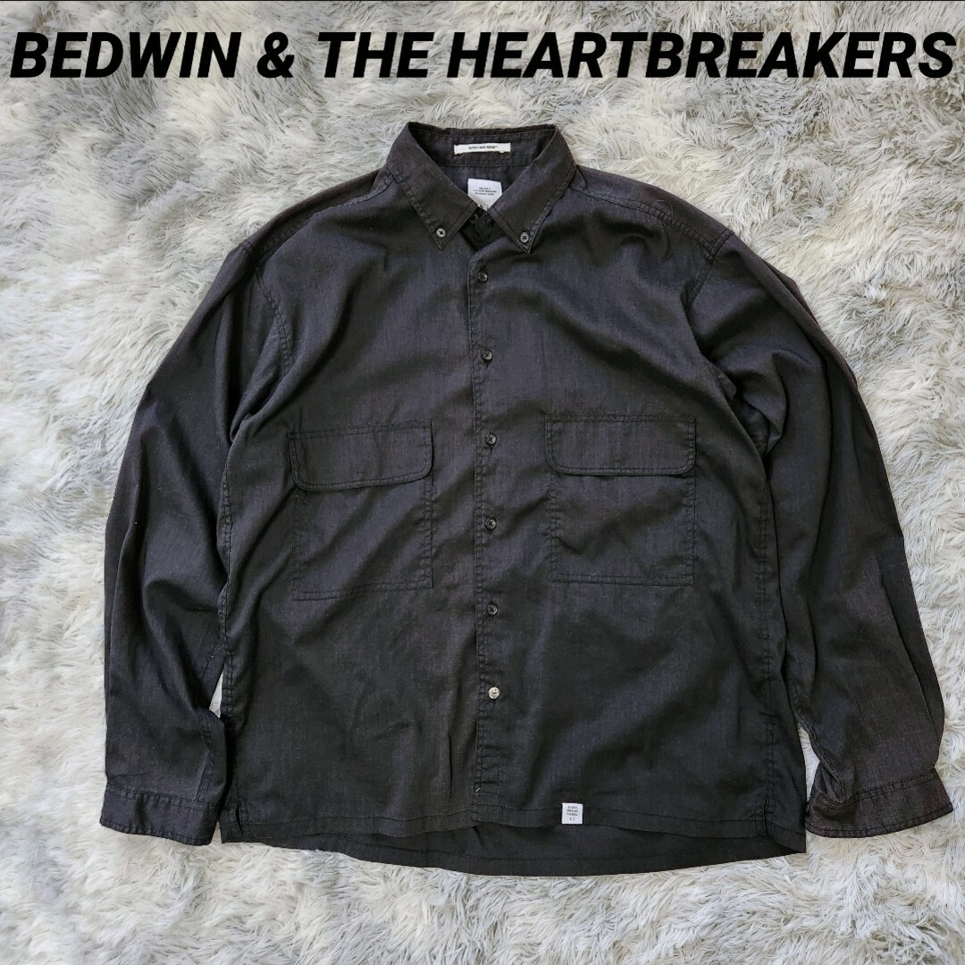 BEDWIN & THE HEARTBREAKERS(ベドウィンアンドザハートブレイカーズ)のBEDWIN & THE HEARTBREAKERS N3 ミリタリーシャツ メンズのトップス(シャツ)の商品写真