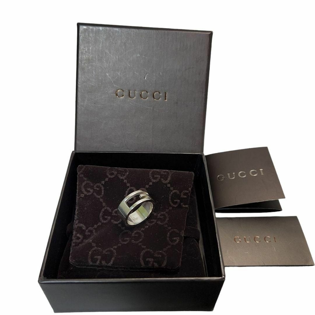Gucci(グッチ)のGUCCI グッチ ブランデッドG リング 11号 シルバー 箱付 メンズのアクセサリー(リング(指輪))の商品写真