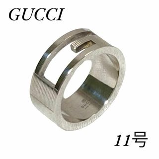 グッチ(Gucci)のGUCCI グッチ ブランデッドG リング 11号 シルバー 箱付(リング(指輪))