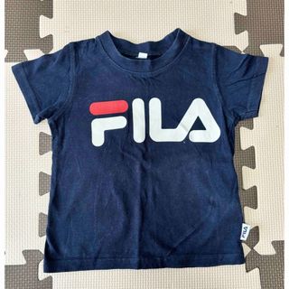 フィラ(FILA)のFILA ネイビー ロゴTシャツ サイズ90 (Tシャツ/カットソー)