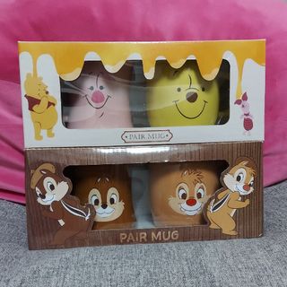 Disney - 【2セット】ディズニーペアマグカップ　プーさん&ピグレット　チップ&デール