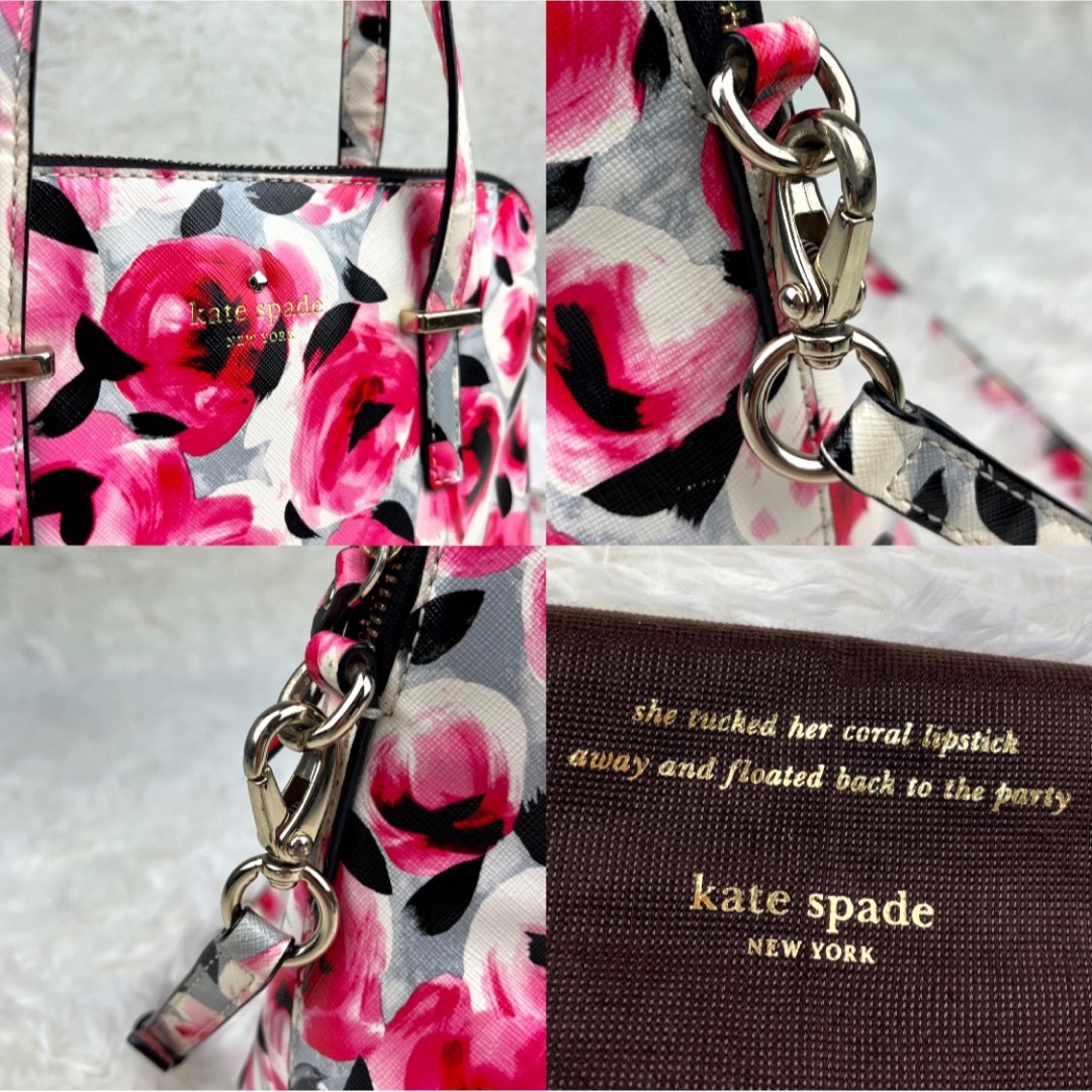 kate spade new york(ケイトスペードニューヨーク)の希少✨美品　kate spade new york 2way バッグ　バラ レディースのバッグ(ショルダーバッグ)の商品写真