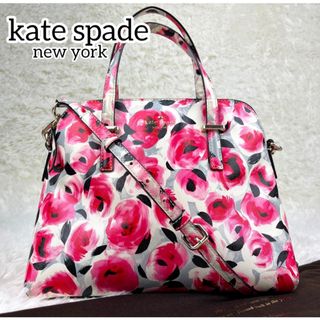 ケイトスペードニューヨーク(kate spade new york)の希少✨美品　kate spade new york 2way バッグ　バラ(ショルダーバッグ)