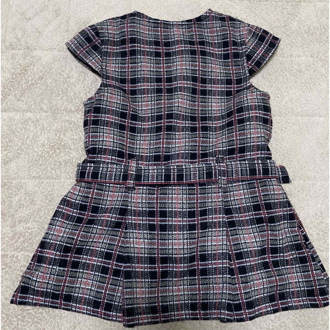 ツイードワンピース95 キッズ/ベビー/マタニティのキッズ服女の子用(90cm~)(ワンピース)の商品写真