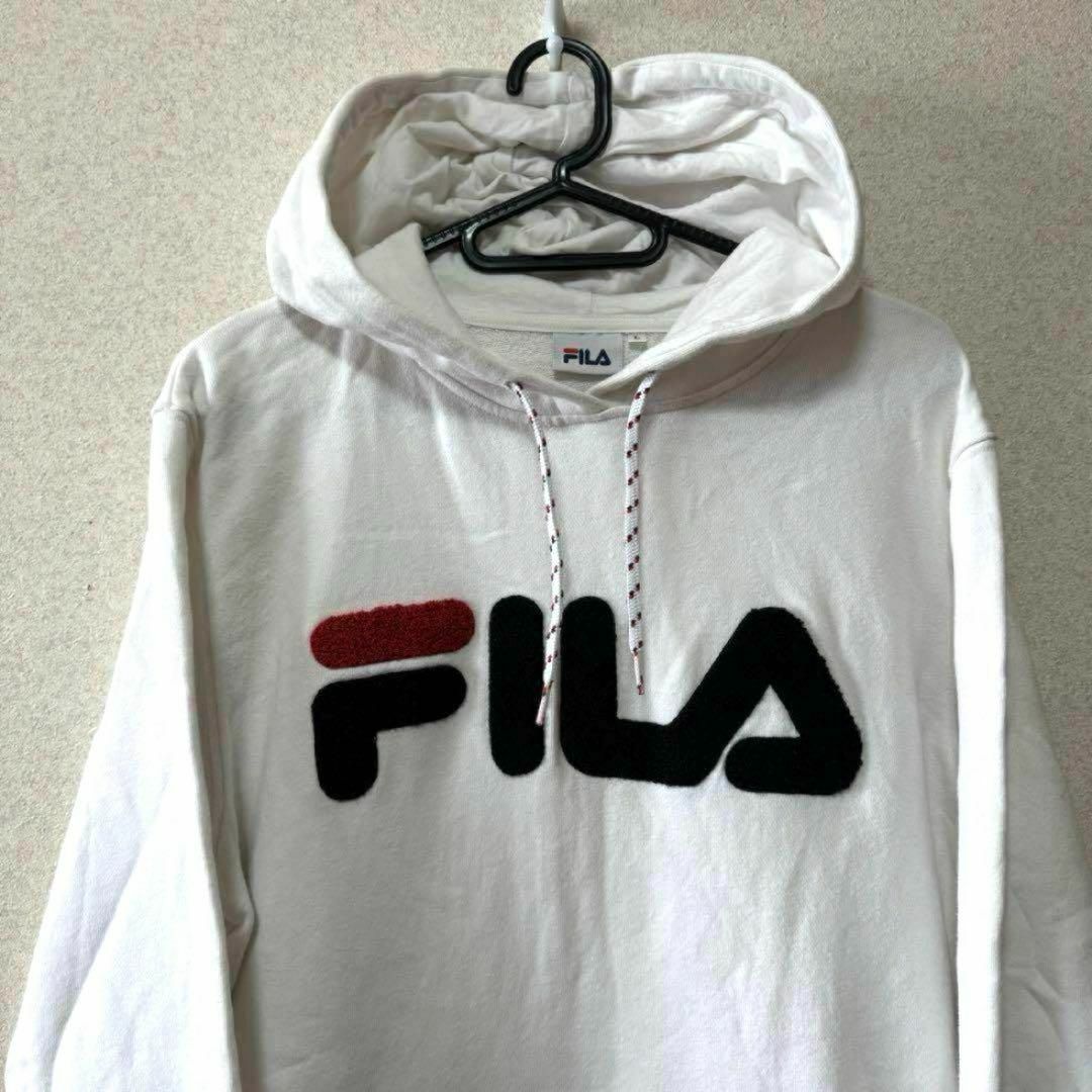 FILA(フィラ)の【希少】FILA 長袖パーカー スウェットパーカー ビッグロゴ ワンポイント刺繍 レディースのトップス(パーカー)の商品写真