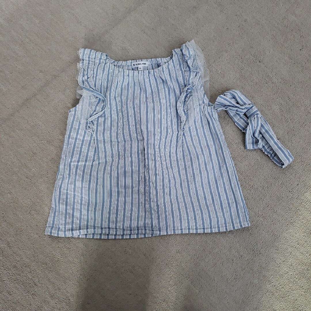 GLOBAL WORK(グローバルワーク)のGLOBAL WORK  トップス ノースリーブ 130 キッズ/ベビー/マタニティのキッズ服女の子用(90cm~)(Tシャツ/カットソー)の商品写真