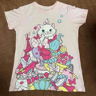 ユニクロ(UNIQLO)のUT ディズニー ツムツム マリー  半袖 Tシャツ ピンク Lサイズ(Tシャツ(半袖/袖なし))