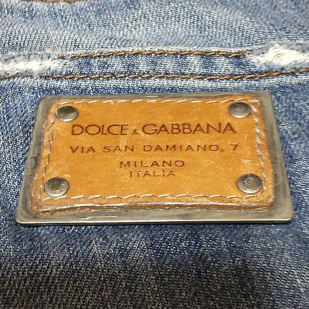 DOLCE&GABBANA(ドルチェアンドガッバーナ)の【超希少】新品価格12万円 ドルチェアンドガッバーナ ヴィンテージダメージ加工 メンズのパンツ(デニム/ジーンズ)の商品写真