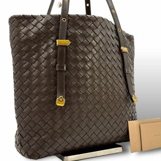 ボッテガヴェネタ(Bottega Veneta)のボッテガヴェネタ トートバッグ ハンドバッグ イントレチャート レザー ブラウン(トートバッグ)