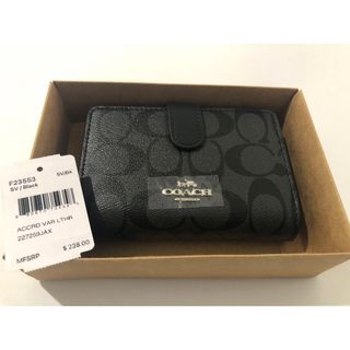 COACH - coach コーチ　 F23553 ブラック　折り財布