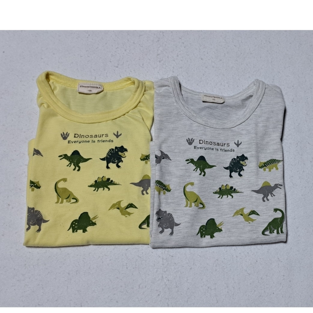 恐竜　Tシャツ　サイズ100 キッズ/ベビー/マタニティのキッズ服男の子用(90cm~)(Tシャツ/カットソー)の商品写真