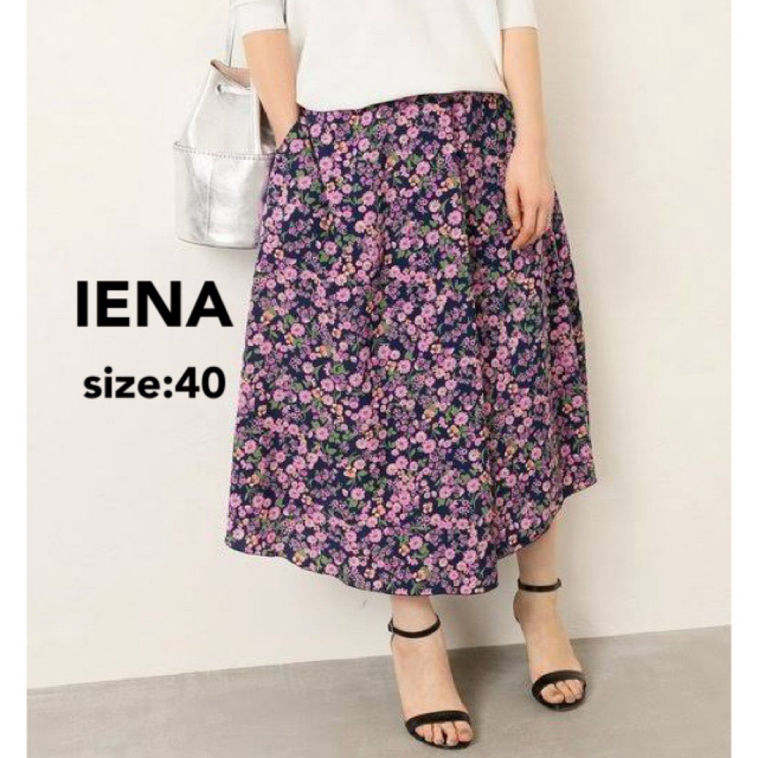 IENA - 【美品】IENA フラワープリントスカート 花柄 フレアスカート 