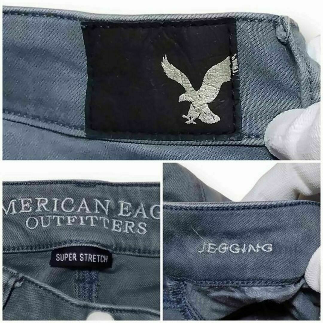 American Eagle(アメリカンイーグル)のアメリカンイーグル JEGGING SUPER STRETCH US00 グレイ レディースのパンツ(デニム/ジーンズ)の商品写真