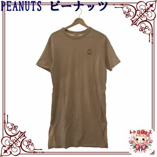 ピーナッツ(PEANUTS)のPEANUTS ピーナッツ ワンピース Tシャツ 半袖 ひざ丈 プリント(Tシャツ(半袖/袖なし))