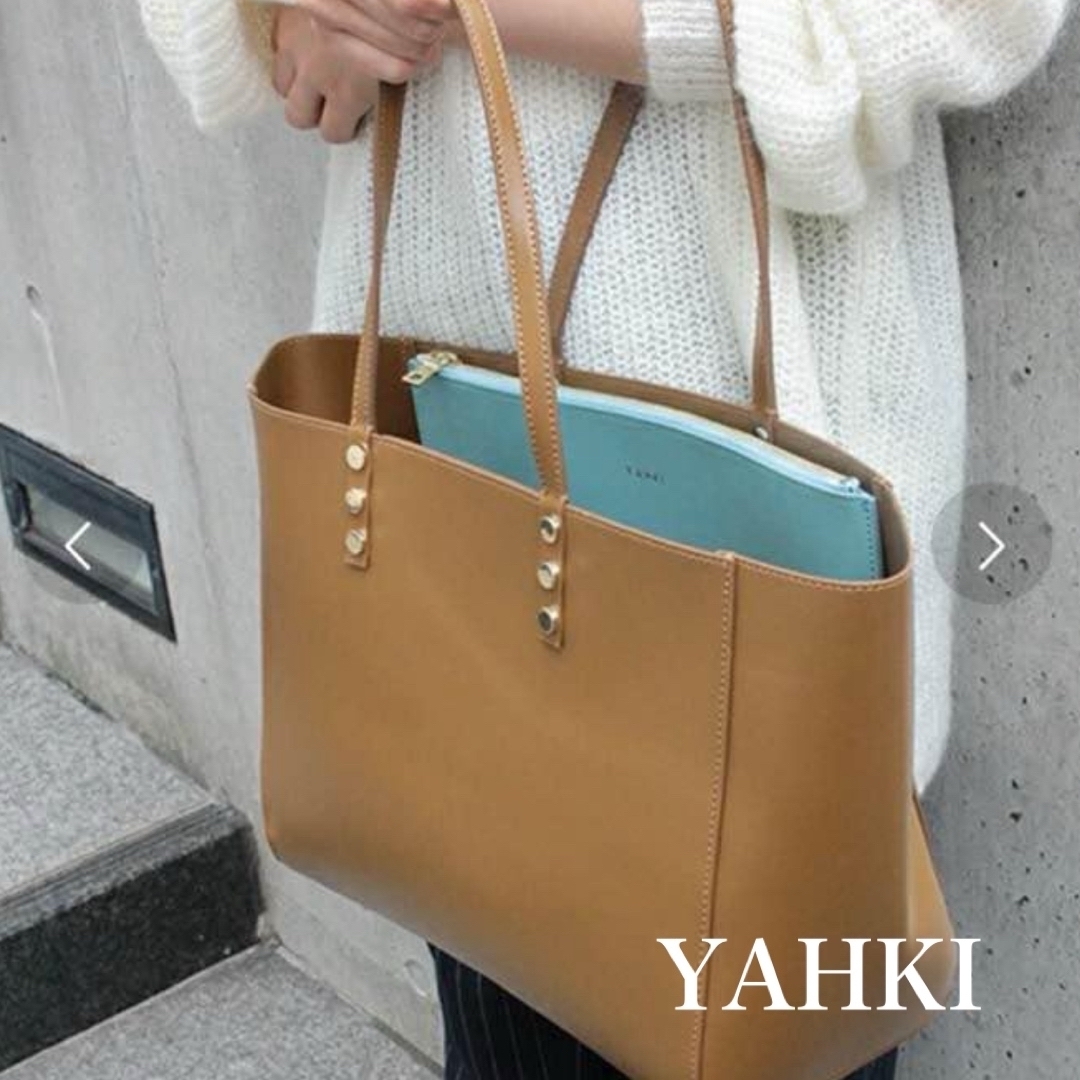 YAHKI(ヤーキ)のYAHKI×ADAM ET ROPE'別注コンビカラートートバック レディースのバッグ(トートバッグ)の商品写真