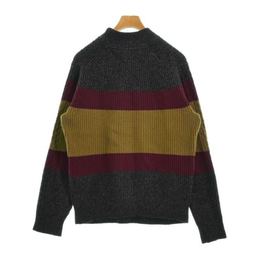 TOMMY HILFIGER(トミーヒルフィガー)のTOMMY HILFIGER ニット・セーター M グレーxエンジxカーキ 【古着】【中古】 メンズのトップス(ニット/セーター)の商品写真