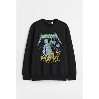 H&M - H&M METALLICA メタリカ XS スウェット バンドT 古着 裏起毛